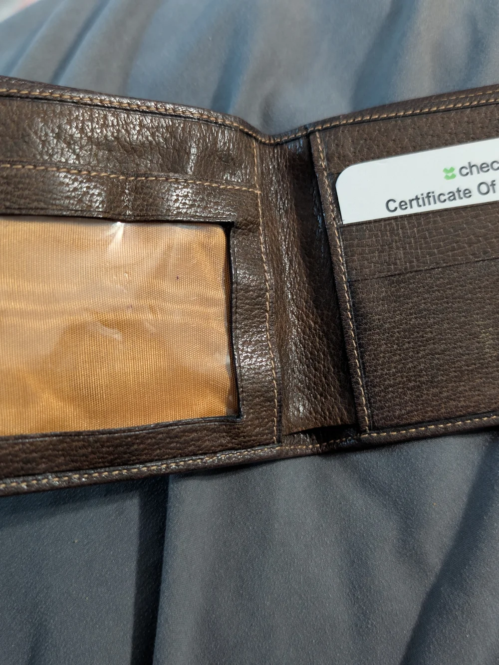 Gucci GG Supreme Web Stripe Bifold Wallet with ID Window